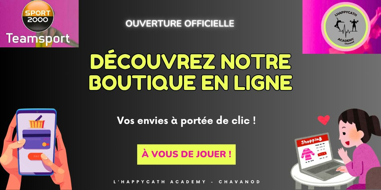boutique en ligne partenariat l'happycath et Sport2000