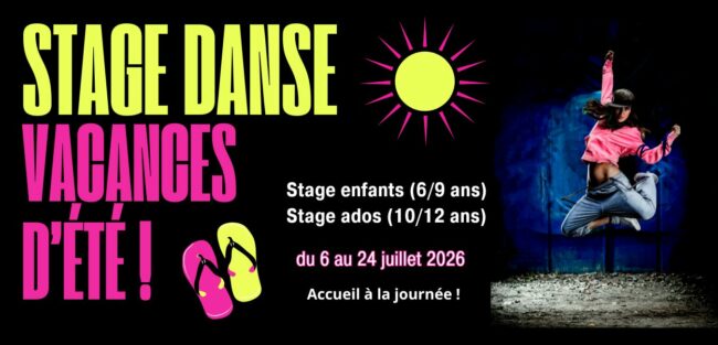 Bandeau inscription stage été 2026